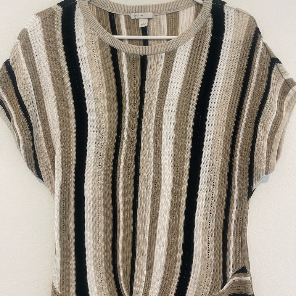 GAP Multicolor Striped Short Sleeve Top